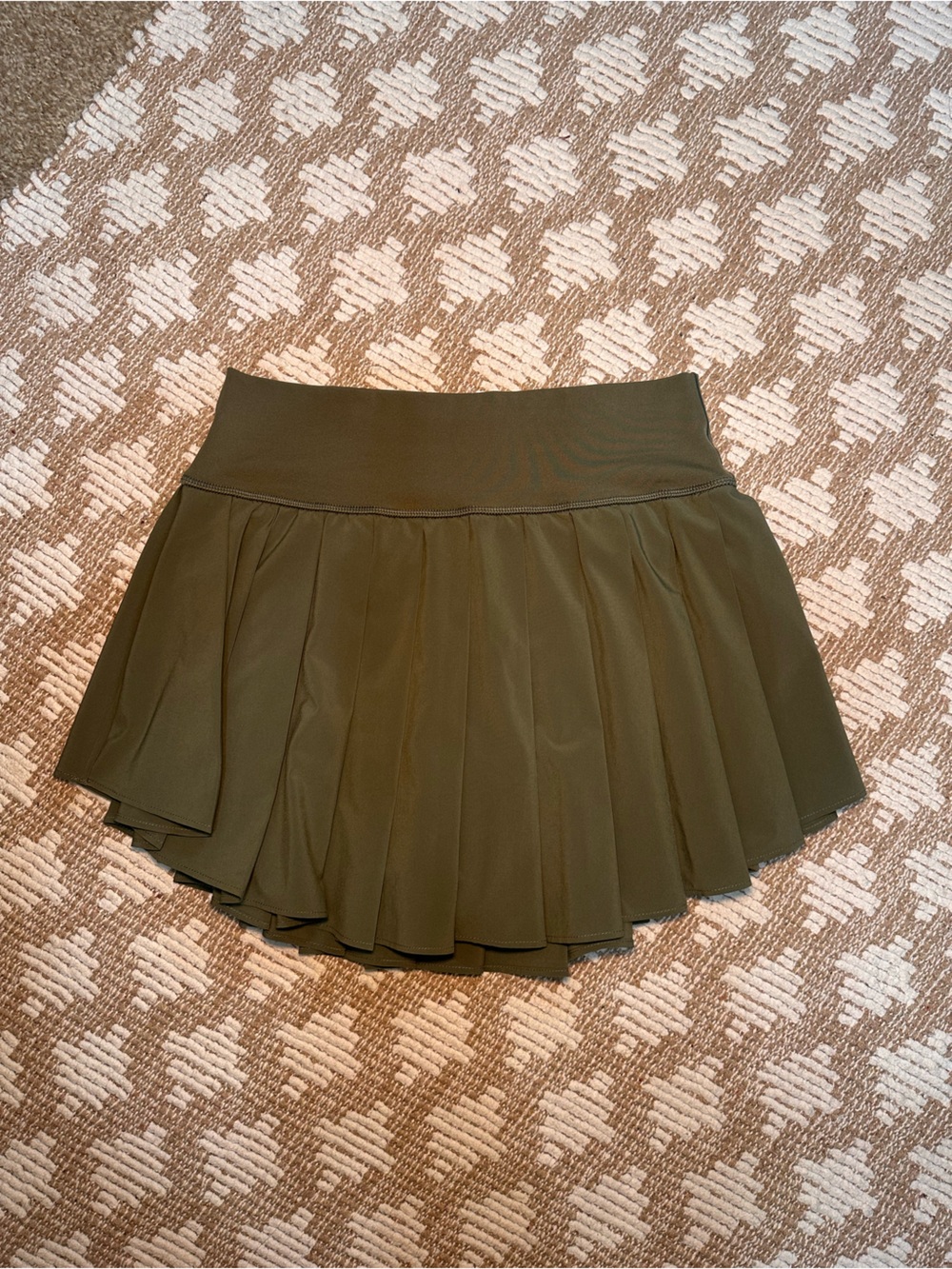 Offline by Aerie Olive Green Pleated Skirt